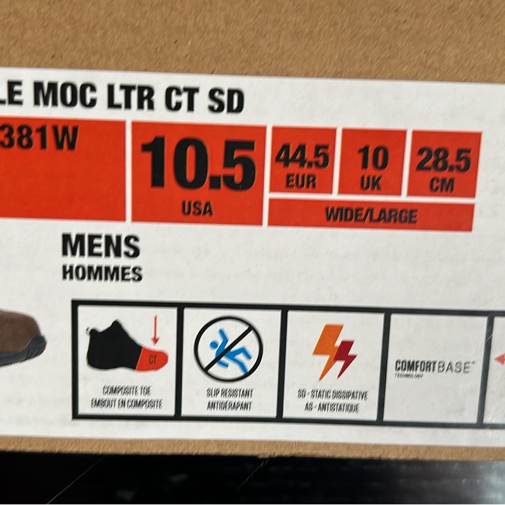 Merrill Jungle Moc, upper leather, composite toe, slip resistant, oil resistant - Picture 3 of 5